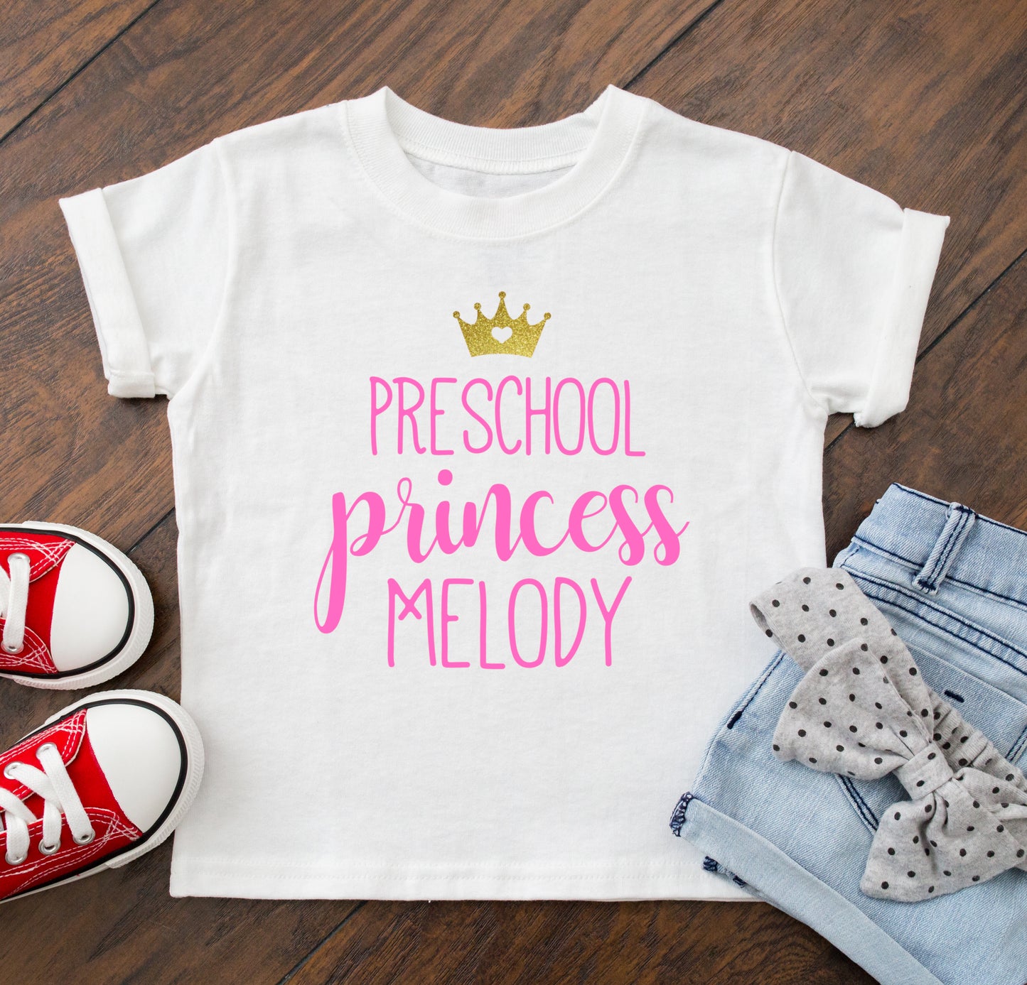 Preschool Princess, Preschool t-shirt for girl first day of preschool, preschool outfit, Girl back to school shirt - dipidoostudios