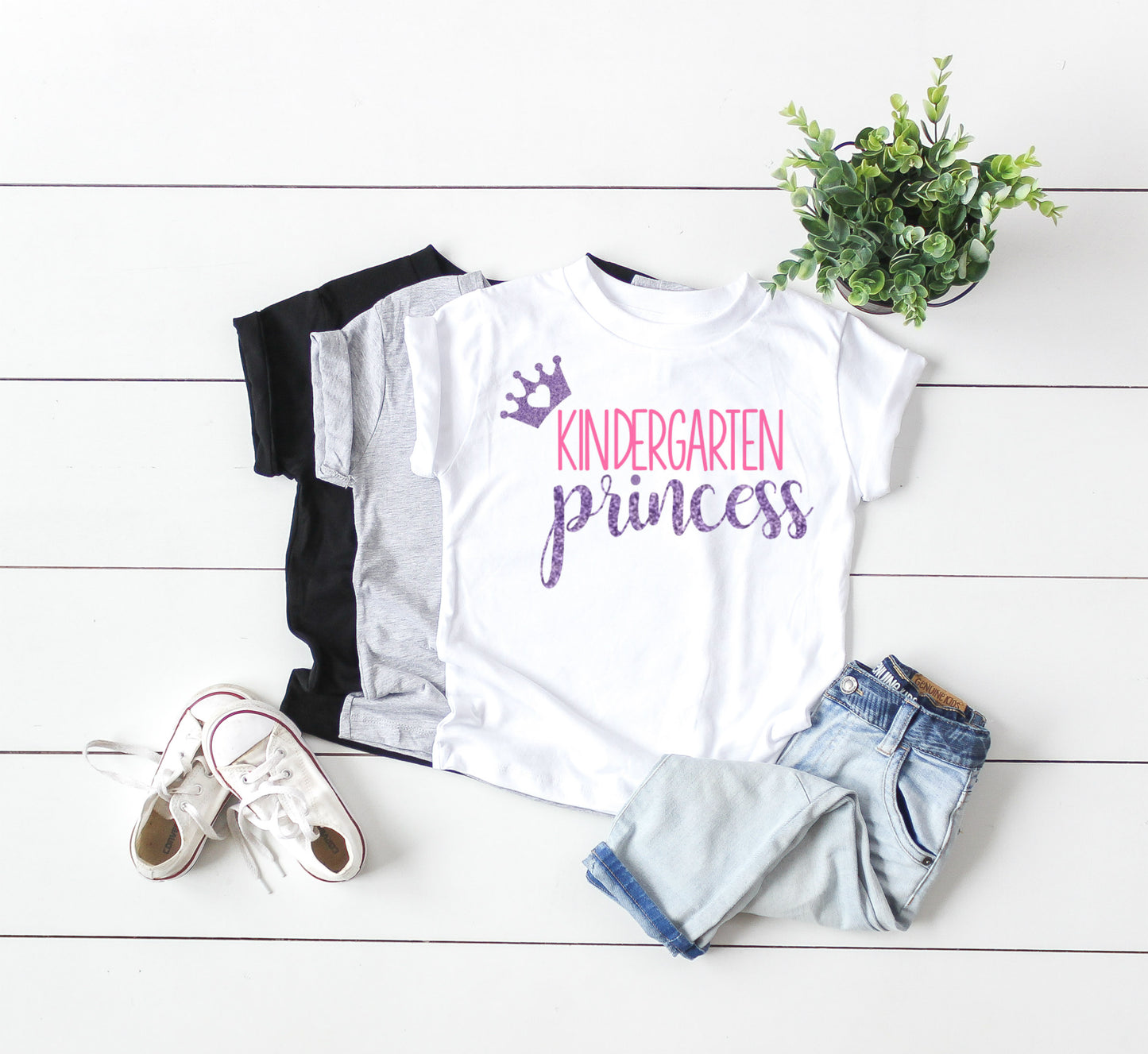 Kindergarten Princess Kindergarten Outfit, First Day of Kindergarten, Kindergarten Shirt for girls
