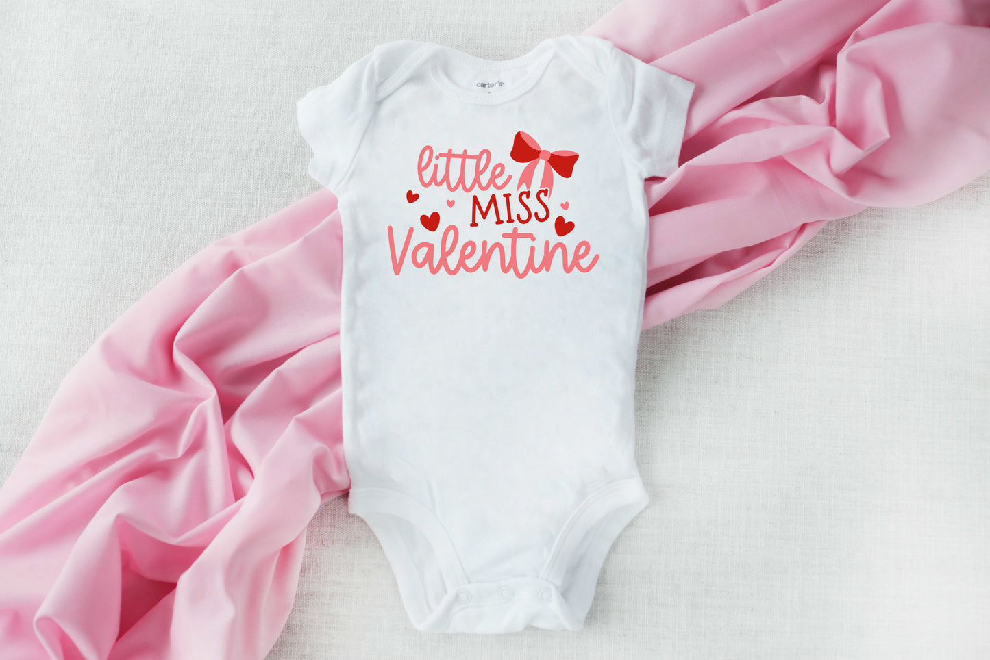 Little Miss Valentines Shirt Personalized Girls Outfit - dipidoostudios
