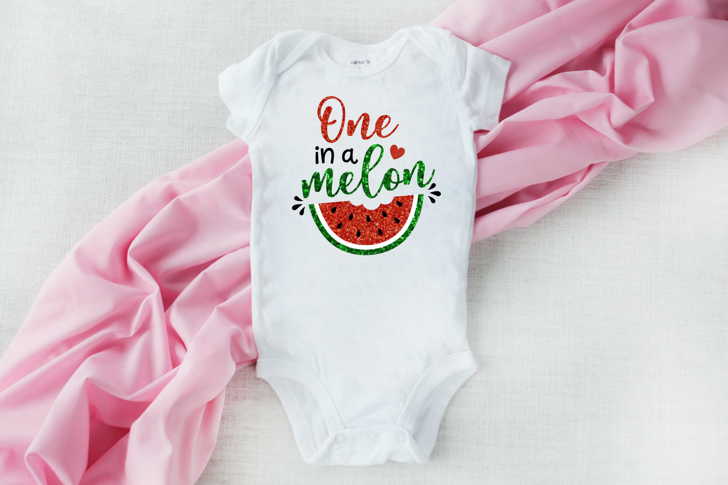Red Watermelon First Birthday Outfit, One In A Melon, Girl First Birthday - dipidoostudios
