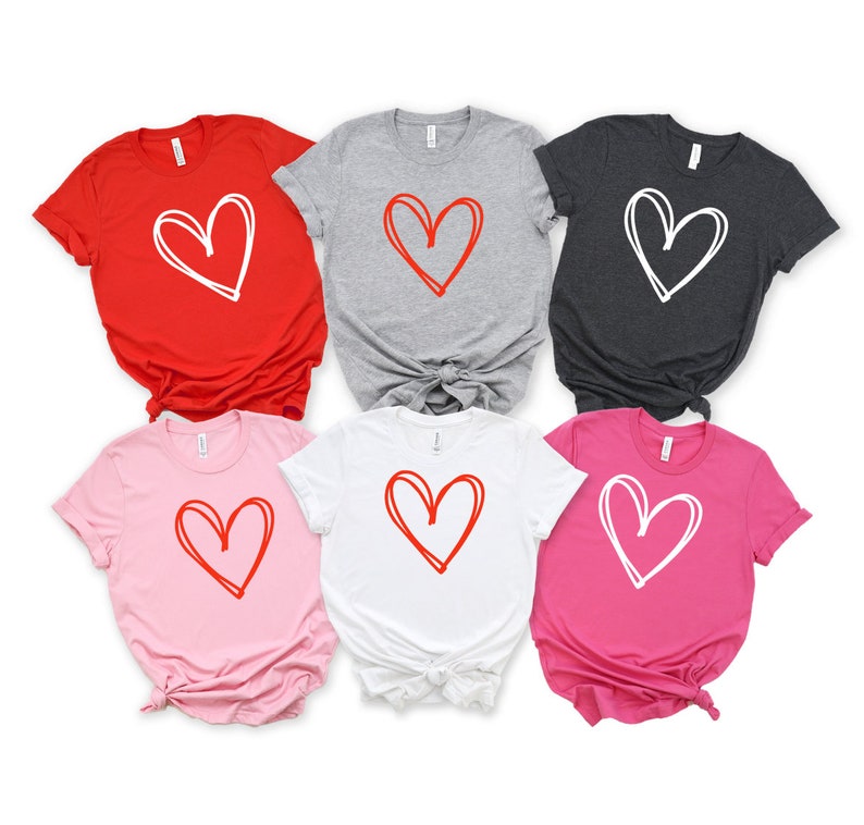 Buy Valentine's Day Shirts Heart Printed