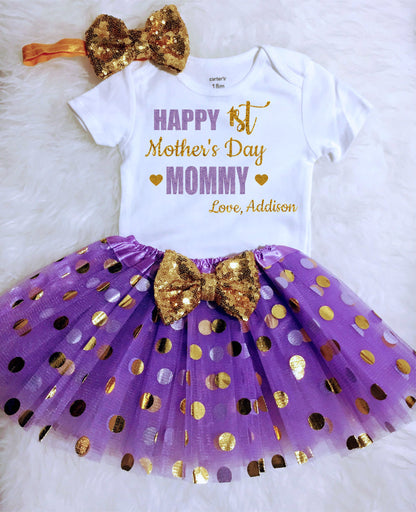 Happy Mother’s Day Mommy- Personalized Outfit for Baby to celebrate 1st Mother’s Day