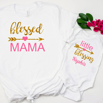 Mother's Day Cute Mom & Daughter Personalized Matching Outfits