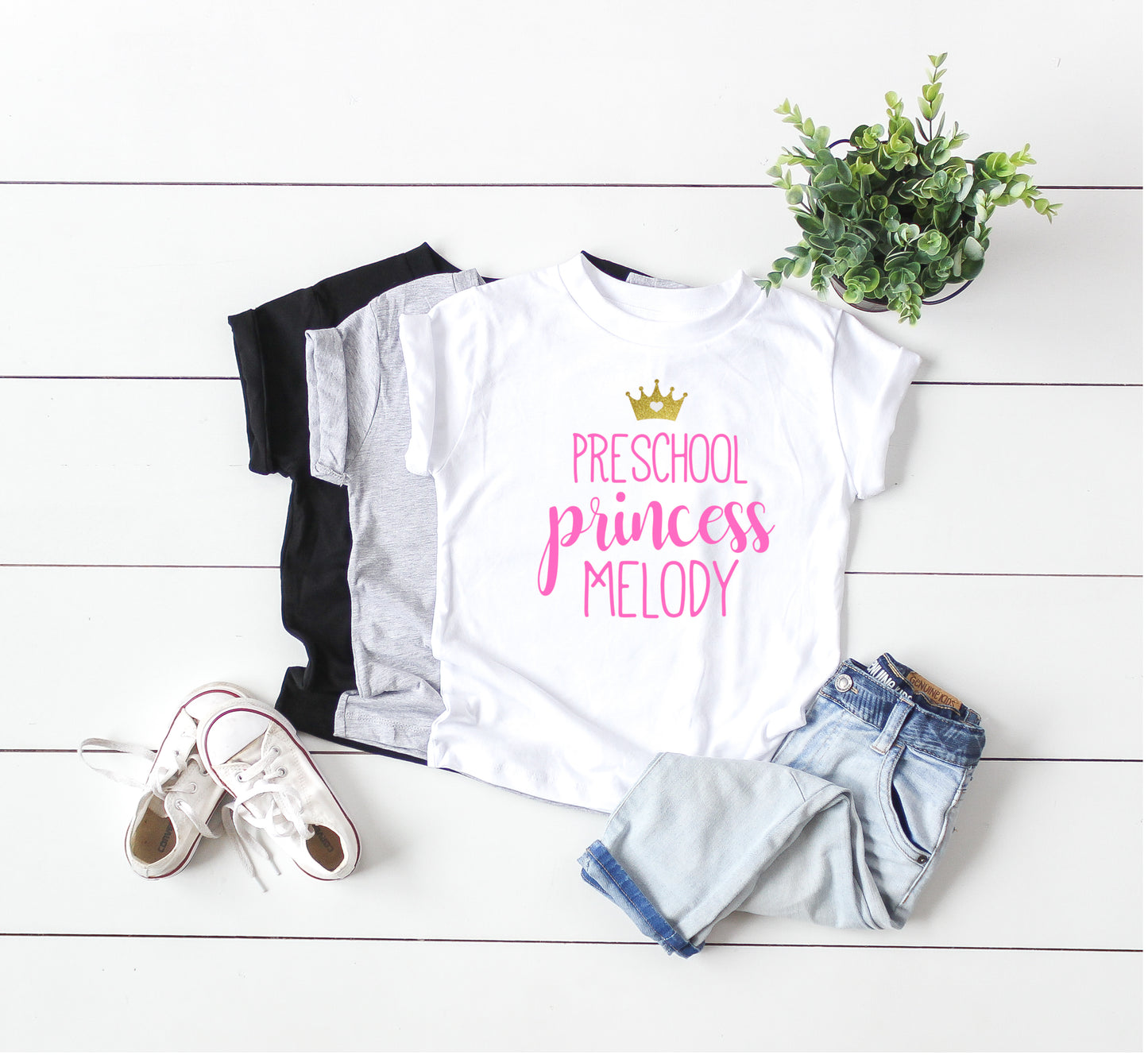 Preschool Princess, Preschool t-shirt for girl first day of preschool, preschool outfit, Girl back to school shirt