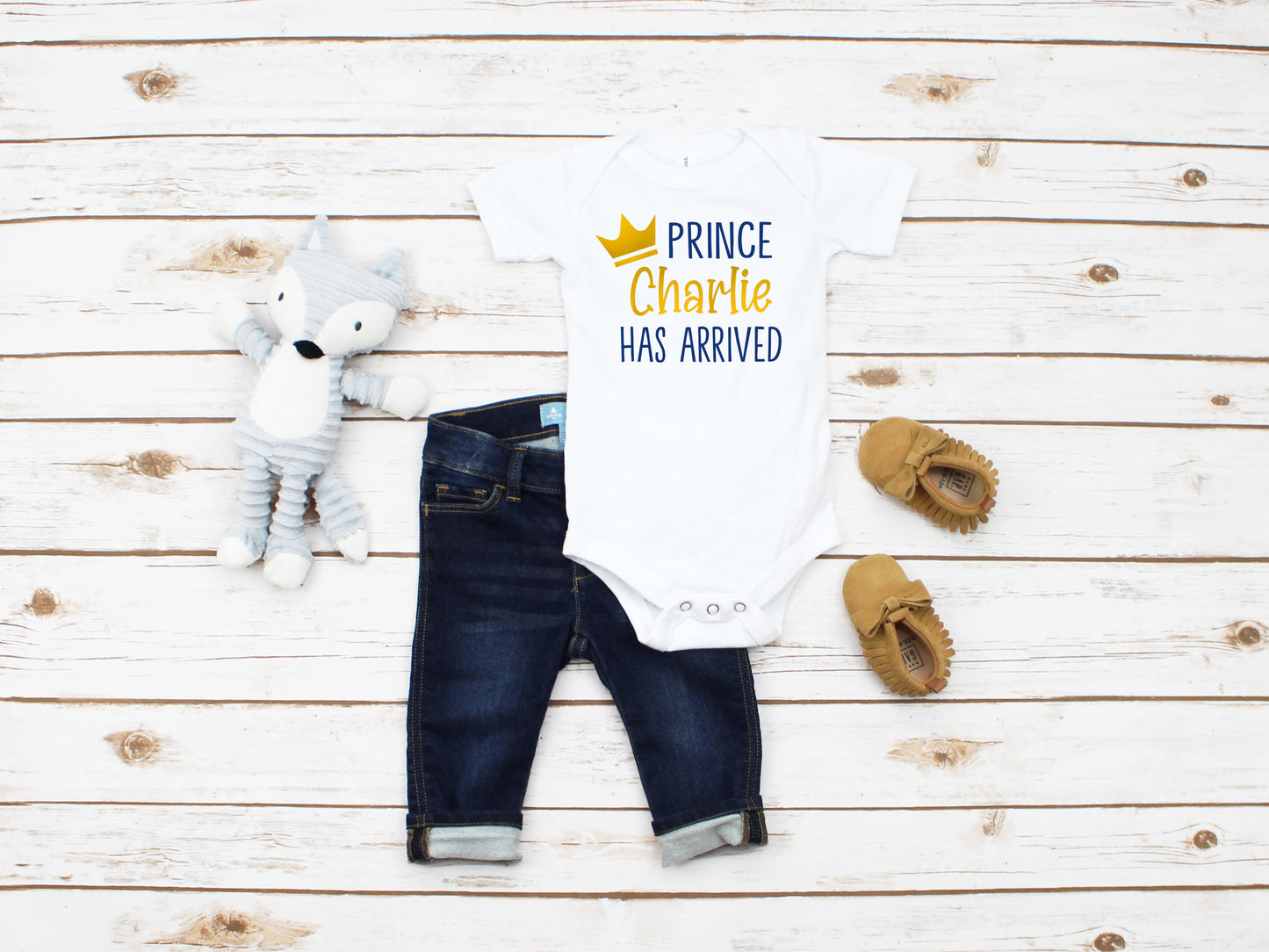 Newborn Boy Coming Home Outfit, Prince Has Arrived, Personalized