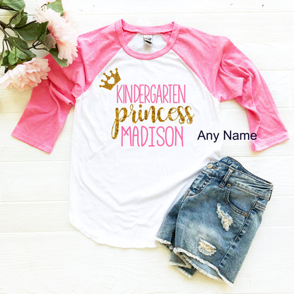 Kindergarten Princess Kindergarten Outfit, First Day of Kindergarten, Kindergarten Shirt