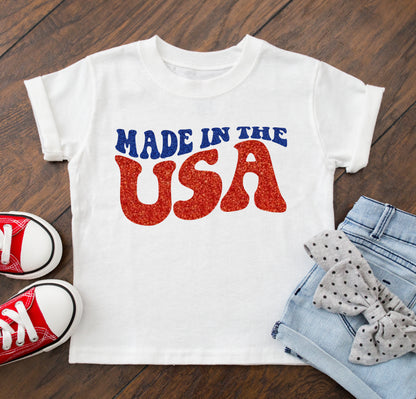 Made in the USA outfit, Girl's fourth of July Tutu Set, First Fourth of July Outfit