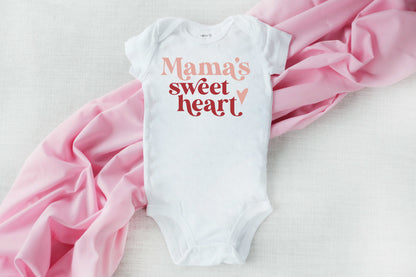 Mama's Sweetheart Shirt Personalized Girls Outfit With Red Tutu