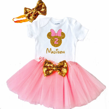 2nd Birthday Minnie  Girls Outfit