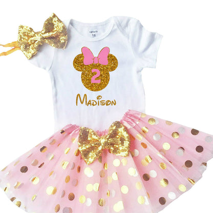 second birthday minnie girls outfit