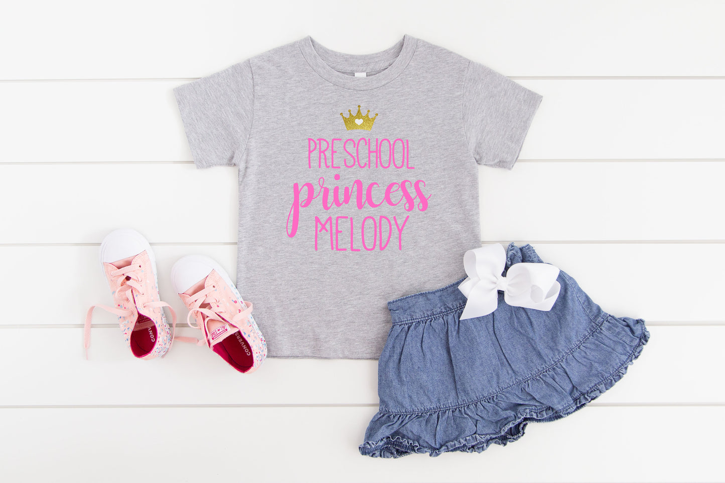 Preschool Princess, Preschool t-shirt for girl first day of preschool, preschool outfit, Girl back to school shirt